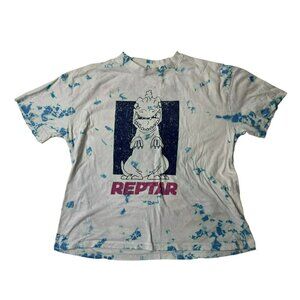 Nickelodeon Rugrats Reptar Dino Unisex Medium Tie Dye Oversized Crewneck T-Shirt